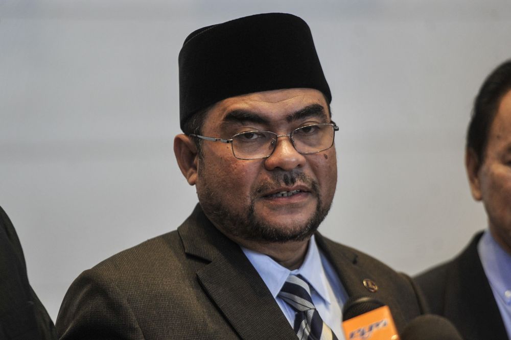 Minister in the Prime Minister's Department Datuk Seri Mujahid Yusof Rawa speaks during a press conference in Putrajaya January 15, 2020. u00e2u20acu201d Picture by Shafwan Zaidon