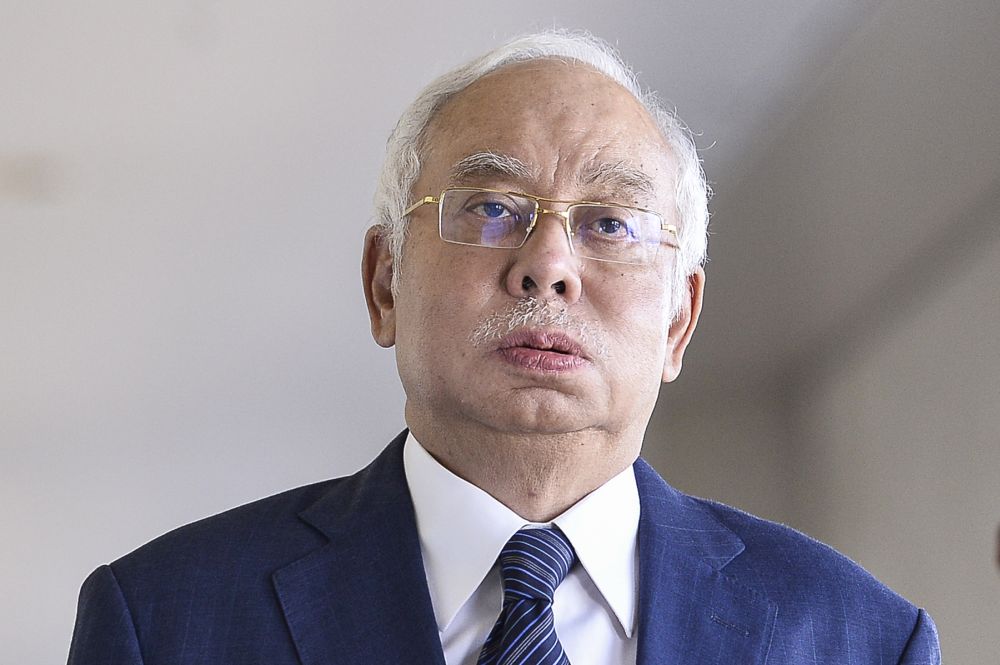 Former prime minister Datuk Seri Najib Razak is pictured at the Kuala Lumpur High Court on January 23, 2020. u00e2u20acu201d Picture by Miera Zulyana