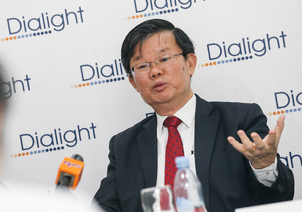 Penang Chief Minister Chow Kon Yeow speaks to the press during the opening ceremony of Dialight Penang Plant in Juru February 10, 2020. u00e2u20acu201d Picture by Sayuti Zainudin