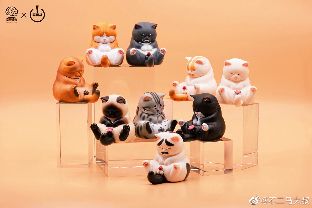 不二马大叔的猫铃铛系列周边。-摘自不二马大叔微博-