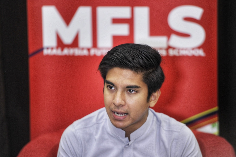 Youth and Sports Minister Syed Saddiq Abdul Rahman speaks to the media during a Malaysia Future Leaders School luncheon at the International Youth Centre in Kuala Lumpur February 2, 2020. u00e2u20acu201d Picture by Shafwan Zaidon 