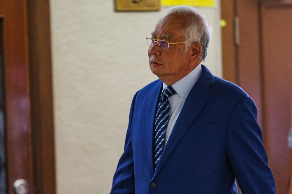 Former prime minister Datuk Seri Najib Razak at the Kuala Lumpur Court Complex February 4, 2020. u00e2u20acu201d Picture by Hari Anggara