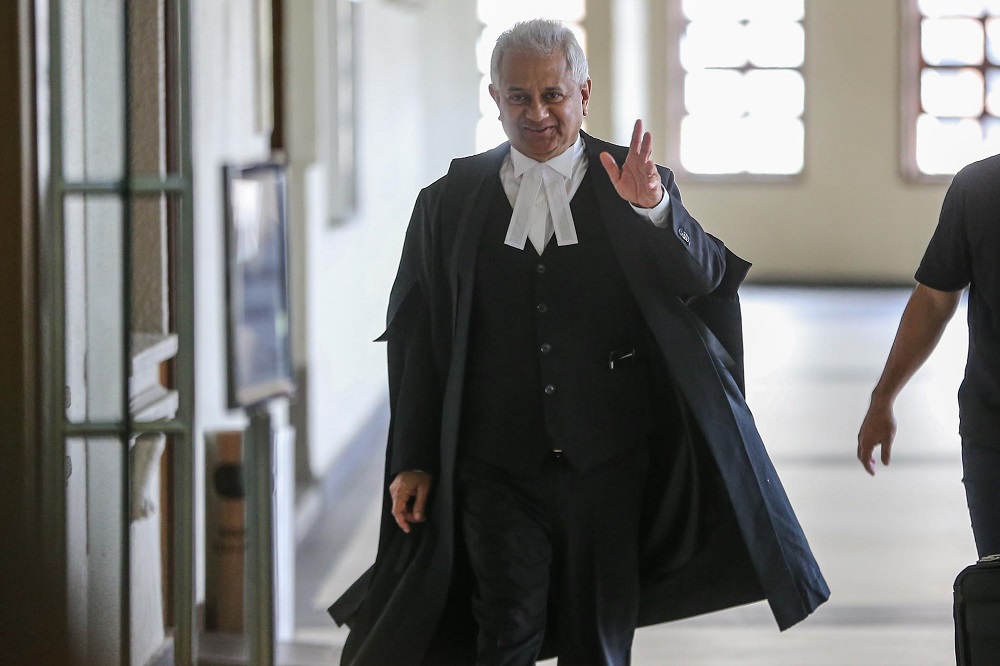 Attorney General Tan Sri Tommy Thomas at the Kuala Lumpur Court Complex February 4, 2020. u00e2u20acu201d Picture by Hari Anggara