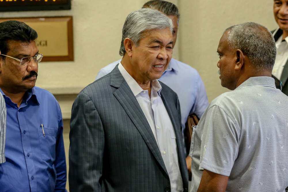 Datuk Seri Ahmad Zahid Hamidi is pictured at the Kuala Lumpur High Court February 11, 2020. u00e2u20acu201d Picture by Firdaus Latif