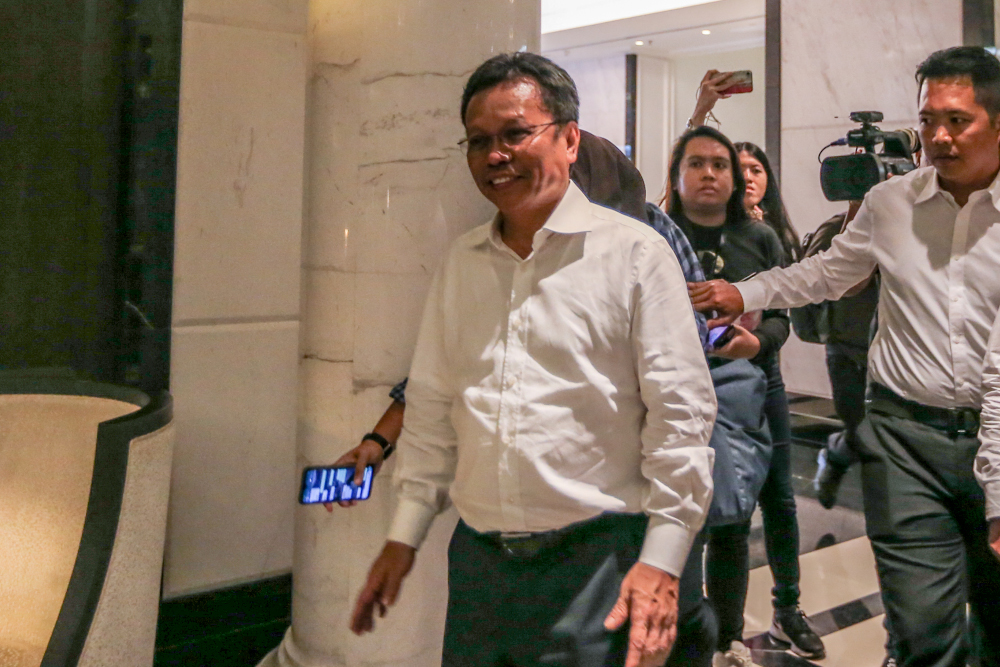 Sabah Chief Minister Shafie Apdal is pictured at Ritz Carlton, Kuala Lumpur February 23, 2020. u00e2u20acu201d Picture by Firdaus Latif