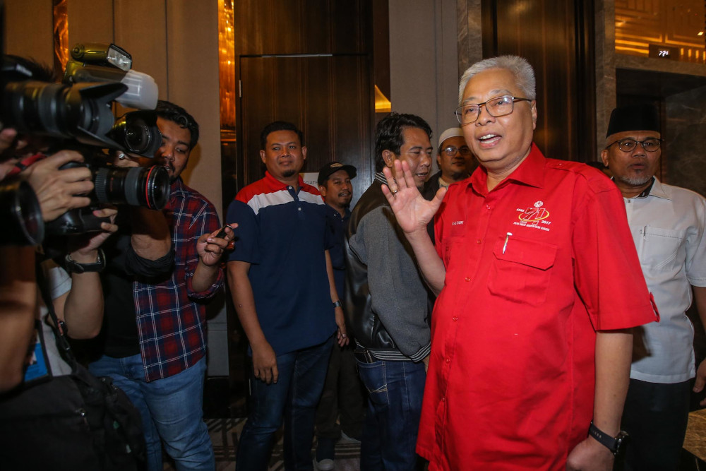 Umno vice-president Datuk Seri Ismail Sabri Yaakob arrives at the Sheraton Hotel in Petaling Jaya February 23, 2020. u00e2u20acu201d Picture by Hari Anggara