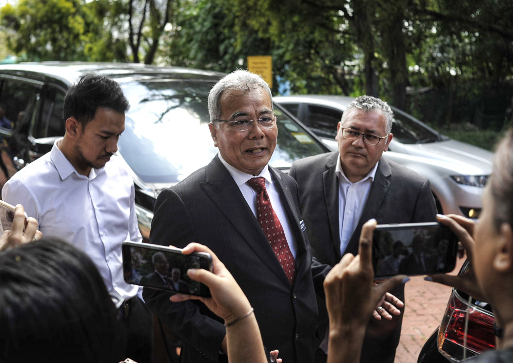 Datuk Seri Mohd Redzuan Md Yusof is seen in front of Tun Dr Mahathir Mohamadu00e2u20acu2122s house in Seri Kembangan February 24, 2020. u00e2u20acu201d Picture by Shafwan Zaidon