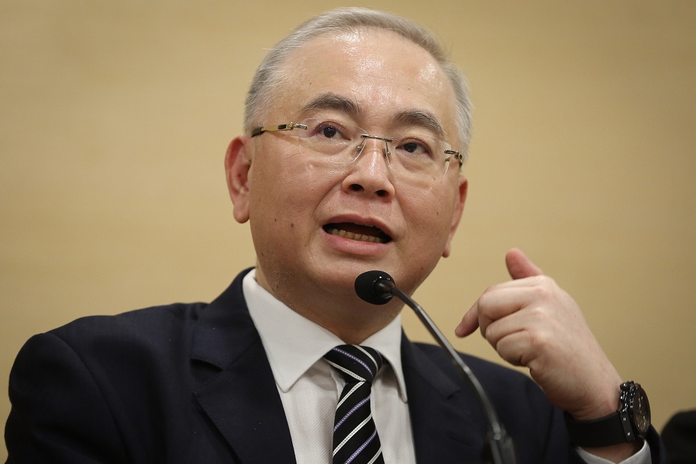 MCA president Datuk Seri Wee Ka Siong speaks during a press conference at Umnou00e2u20acu2122s headquarters in Kuala Lumpur February 25, 2020. u00e2u20acu201d Picture by Yusof Mat Isa