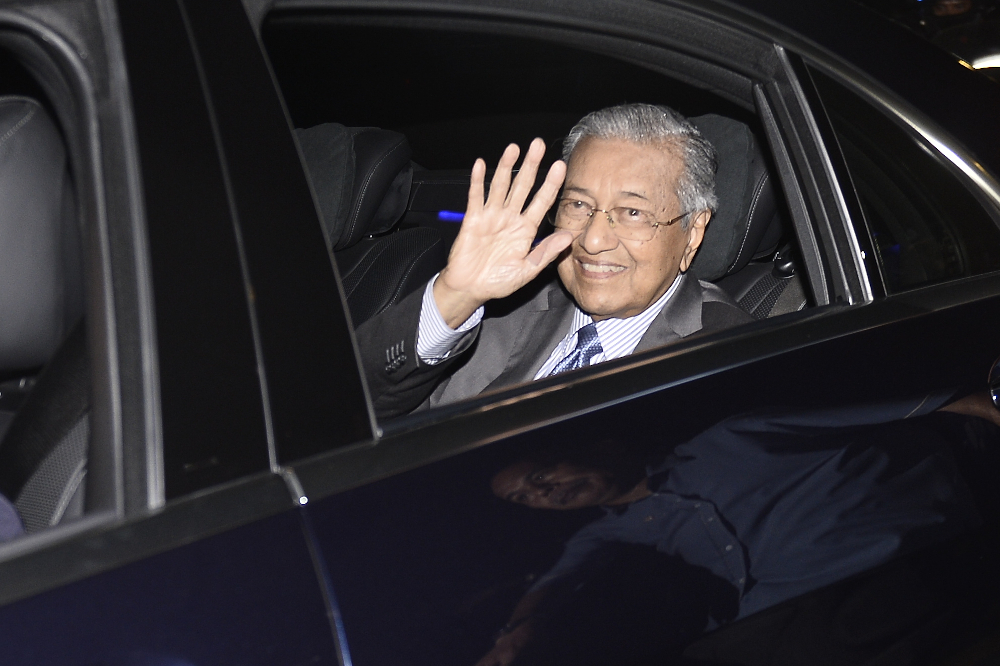 Interim Prime Minister Tun Dr Mahathir Mohammad leaves Yayasan Al-Bukhary February 29, 2020. u00e2u20acu201d Picture by Miera Zulyana 