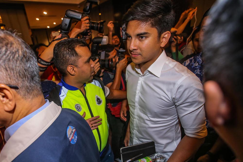 Syed Saddiq Abdul Rahman arrives at Sheraton Hotel, February 23, 2020. u00e2u20acu201d Picture by Hari Anggara