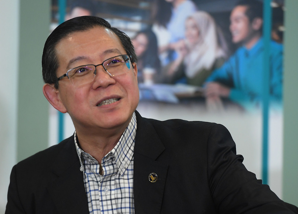 Finance Minister Lim Guan Eng speaks at the media conference after the launch of a RM500 million matching grant scheme for the digitalisation of SMEs in Cyberjaya February 17, 2020. u00e2u20acu201d Bernama pic 