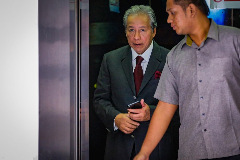 Former foreign minister Datuk Seri Anifah Aman is pictured at the Kuala Lumpur Court Complex on February 13, 2020. u00e2u20acu2022 Picture by Hari Anggara