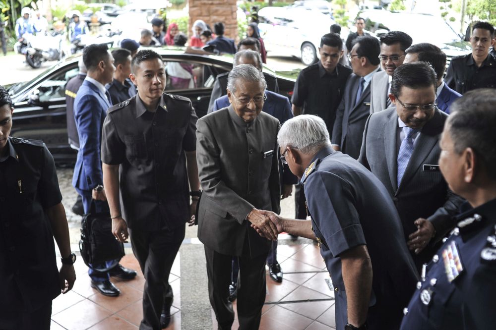 Prime Minister Tun Dr Mahathir Mohamad arrives for the launch of the National Anti-Drug Month in Putrajaya, February 18, 2020. u00e2u20acu201d Picture by Shafwan Zaidon