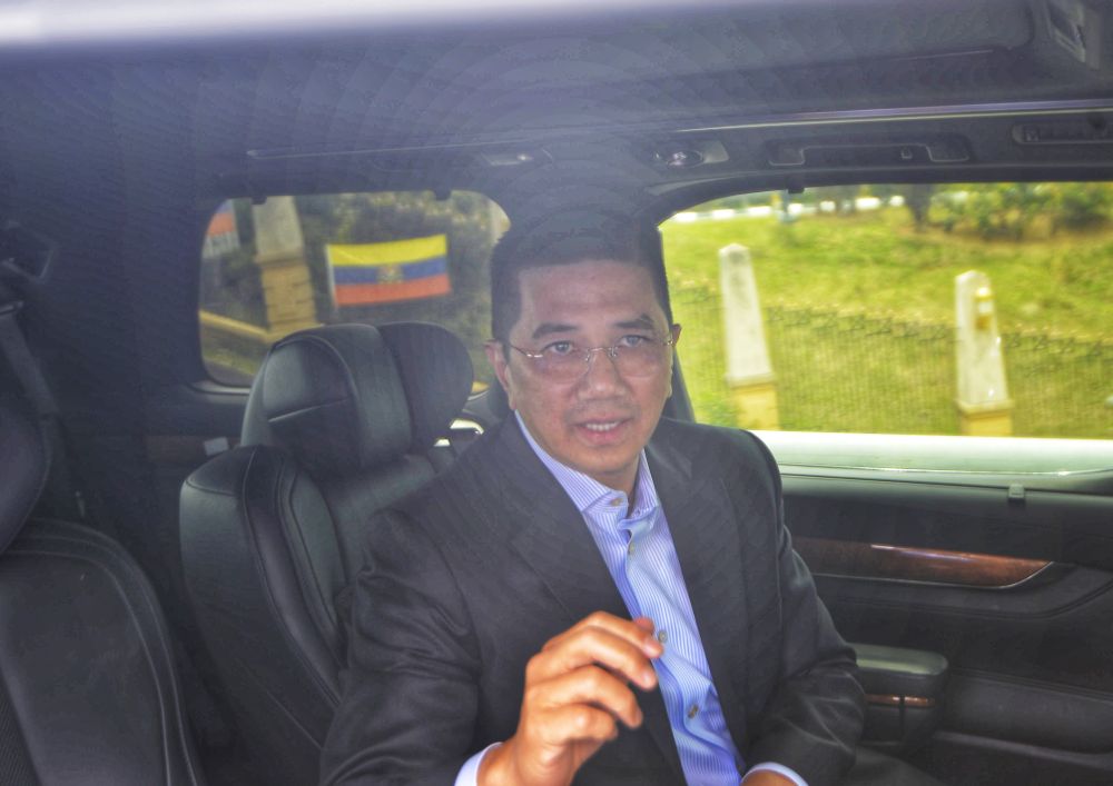 Datuk Seri Azmin Ali leaves Perdana Putra in Putrajaya February 25, 2020. u00e2u20acu201d Picture by Shafwan Zaidon