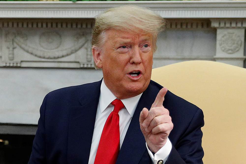 US President Donald Trump speaks while meeting with Ecuador's President Lenin Moreno in the Oval Office of the White House in Washington February 12, 2020. u00e2u20acu201d Reuters pic