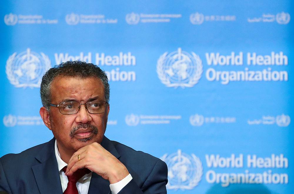 Director-General of the World Health Organisation (WHO) Tedros Adhanom Ghebreyesus at a news conference on the novel coronavirus in Geneva, Switzerland February 6, 2020. u00e2u20acu201d Reuters pic