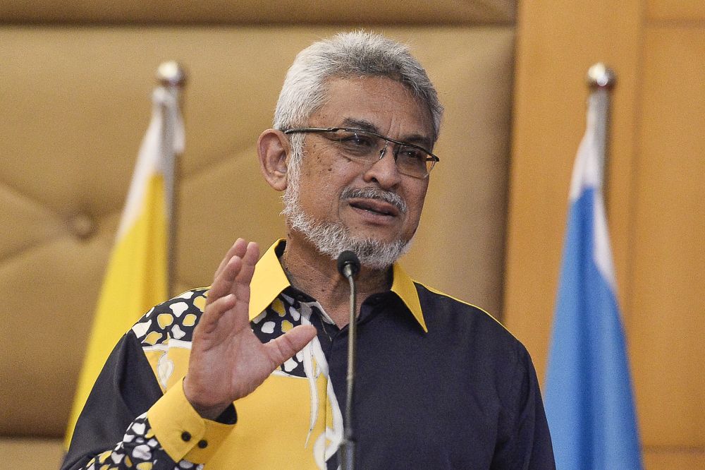 Federal Territories Minister Khalid Samad speaks during PlanMalaysiau00e2u20acu2122s Federal Territories Day celebration in Putrajaya February 20, 2020. u00e2u20acu201d Picture by Miera Zulyana