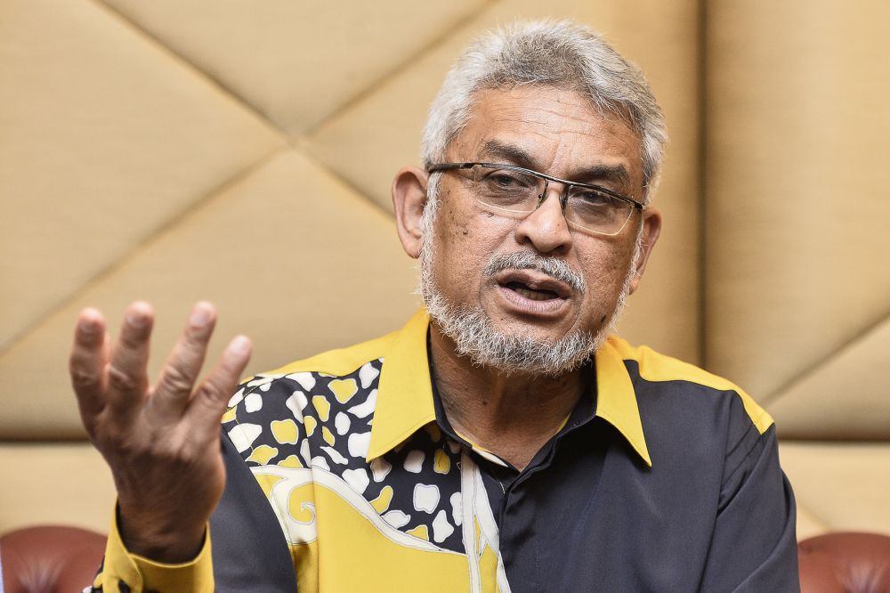 Federal Territories Minister Khalid Samad speaks during PlanMalaysiau00e2u20acu2122s Federal Territories Day celebration in Putrajaya February 20, 2020. u00e2u20acu201d Picture by Miera Zulyana