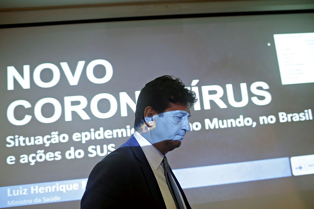 Brazil's Minister of Health Luiz Henrique Mandetta after a news conference in Brasilia February 3, 2020. u00e2u20acu201d Reuters pic