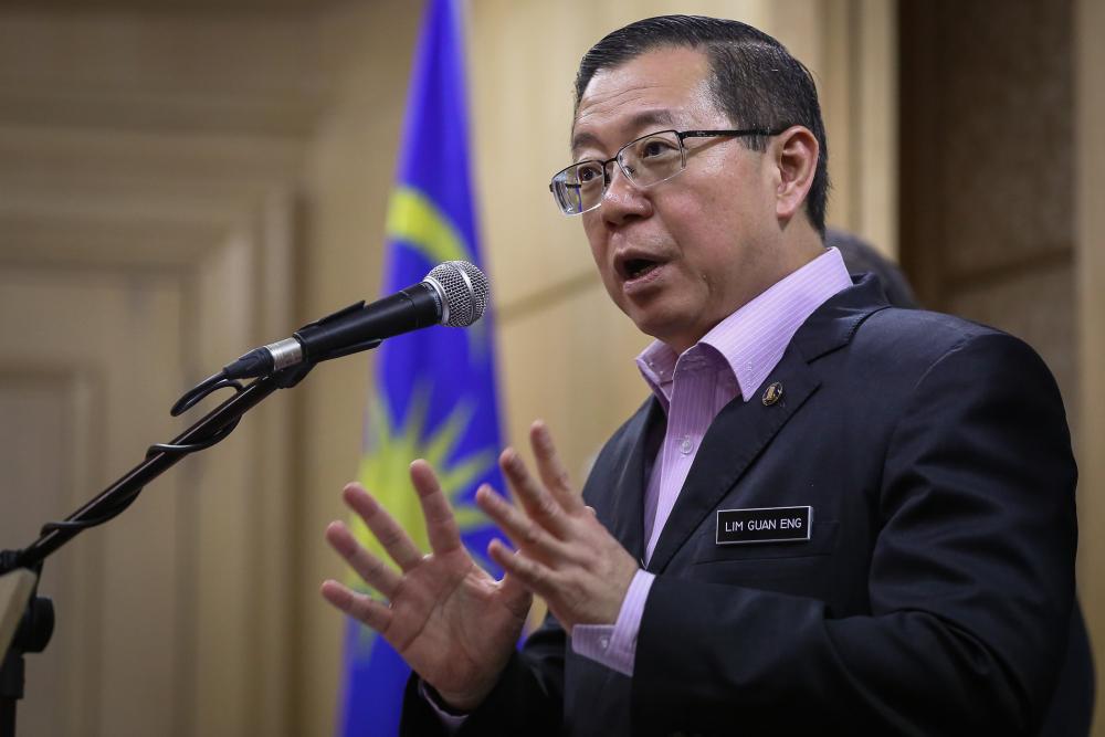 Finance Minister Lim Guan Eng speaks during a news conference in Putrajaya February 6, 2020. u00e2u20acu2022 Picture by Yusof Mat Isa