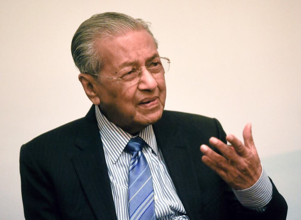 Prime Minister Tun Dr Mahathir Mohamad speaks during a press conference at the Third Conference of the League of Parliamentarians For Al-Quds (LPAQ) in Petaling Jaya today, February 8, 2020. u00e2u20acu2022 Bernama pic