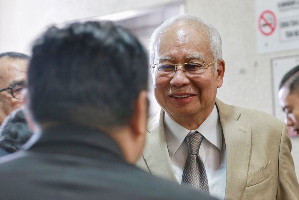 Datuk Seri Najib Razak is pictured at the Kuala Lumpur High Court, February 11, 2020. u00e2u20acu201d Picture by Ahmad Zamzahuri
