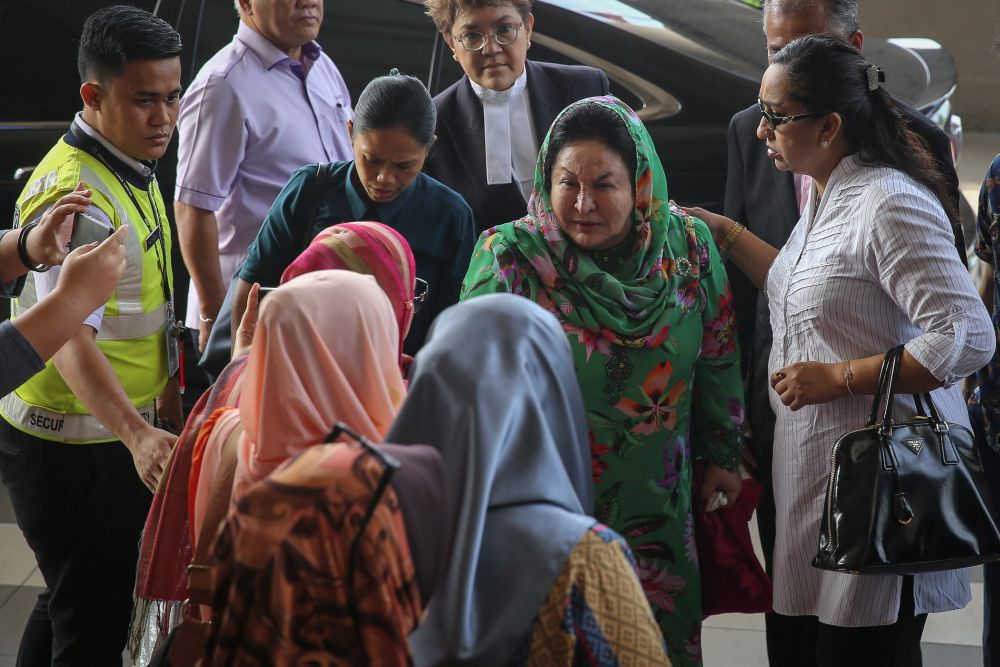 Datin Seri Rosmah Mansor arrives at the Kuala Lumpur Court Complex February 5, 2020. u00e2u20acu201d Picture by Yusof Mat Isa