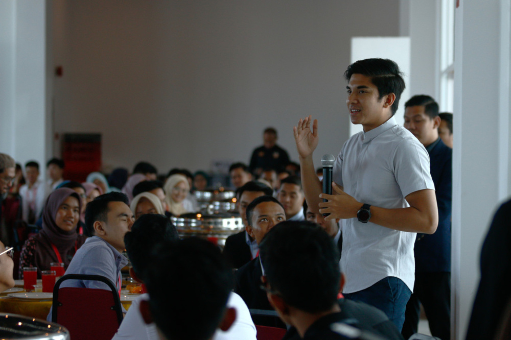 Youth and Sports Minister Syed Saddiq Syed Abdul Rahman gives a speech at a luncheon with the Malaysia Future Leadership School in Kuala Lumpur February 2, 2020. u00e2u20acu201d Bernama pic 