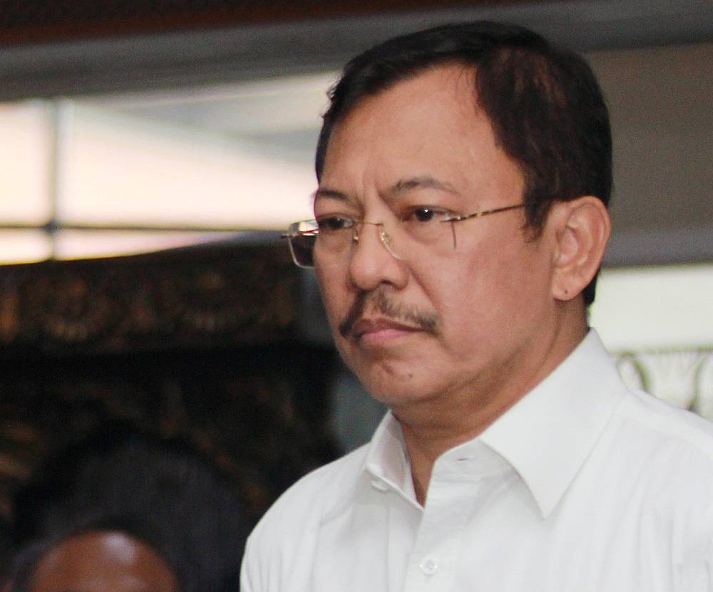 Indonesian Minister of Health Terawan Agus Putranto at Soekarno-Hatta International Airport in Tangerang, near Jakarta, Indonesia February 1, 2020. u00e2u20acu201d Antara Foto/Muhammad Iqbal pic via Reuters