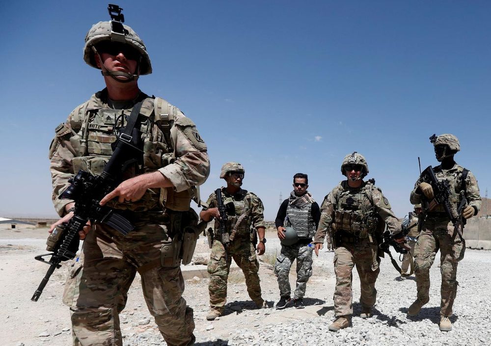 US troops patrol at an Afghan National Army (ANA) Base in Logar province, Afghanistan August 7, 2018. u00e2u20acu201d Reuters pic