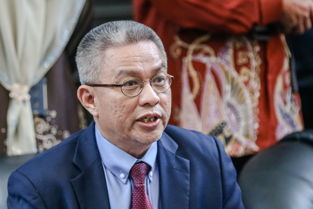 Health Minister Datuk Seri Dr Adham Baba speaks during a press conference at Hospital Sg Buloh March 12, 2020. u00e2u20acu201d Picture by Firdaus Latif 