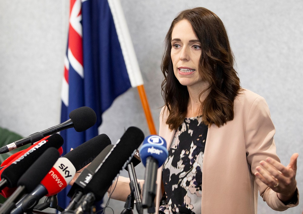 New Zealand Prime Minister Jacinda Ardern during a news conference prior to the anniversary of the mosque attacks that took place the prior year in Christchurch March 13, 2020. u00e2u20acu201d Reuters pic