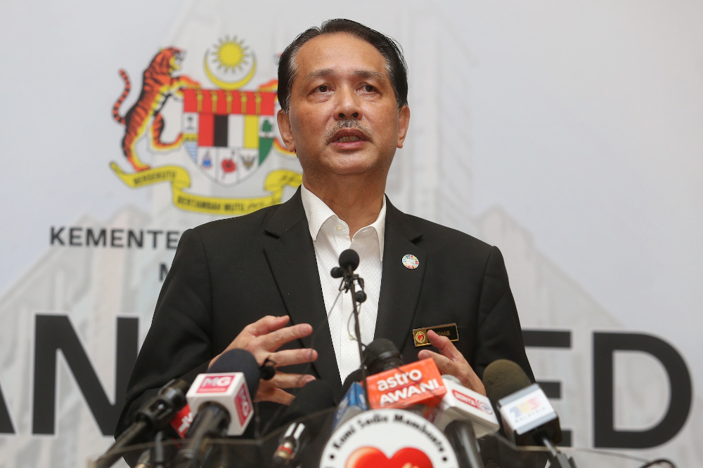 Health director-general Datuk Dr Noor Hisham Abdullah speaks during a press conference on Covid-19 in Putrajaya March 22, 2020. u00e2u20acu201d Picture by Choo Choy May