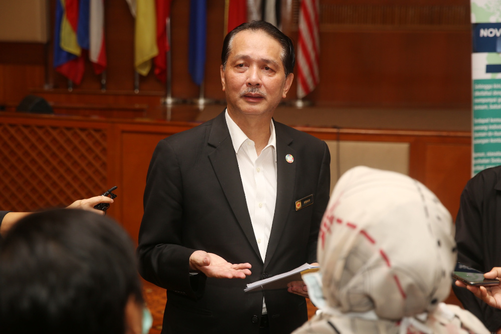 Health director-general Datuk Dr Noor Hisham Abdullah speaks during a press conference on Covid-19 in Putrajaya March 22, 2020. u00e2u20acu201d Picture by Choo Choy May