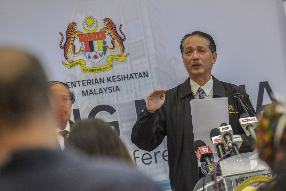 Health director-general Datuk Dr Noor Hisham Abdullah speaks during a press conference in Putrajaya March 30, 2020. u00e2u20acu201d Picture by Shafwan Zaidon 