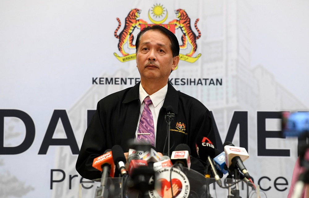 Health Director-General Datuk Dr Noor Hisham Abdullah at a press conference in Putrajaya March 23, 2020. u00e2u20acu201d Bernama pic