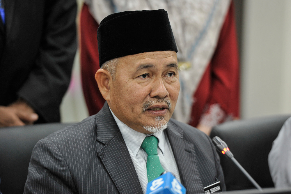 Environment Minister Tuan Ibrahim Tuan Man speaks to media on his first day as environment Minister in Putrajaya 11, 2020. u00e2u20acu201d Picture by Shafwan Zaidon