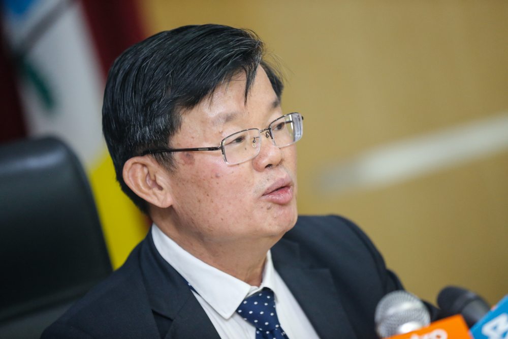 Penang Chief Minister Chow Kon Yeow speaks during the press conference in George Town March 4, 2020. u00e2u20acu2022 Picture by Sayuti Zainudin