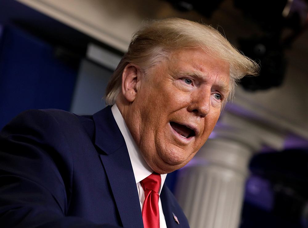 US President Donald Trump speaks during a news conference in Washington March 22, 2020. u00e2u20acu201d Reuters pic