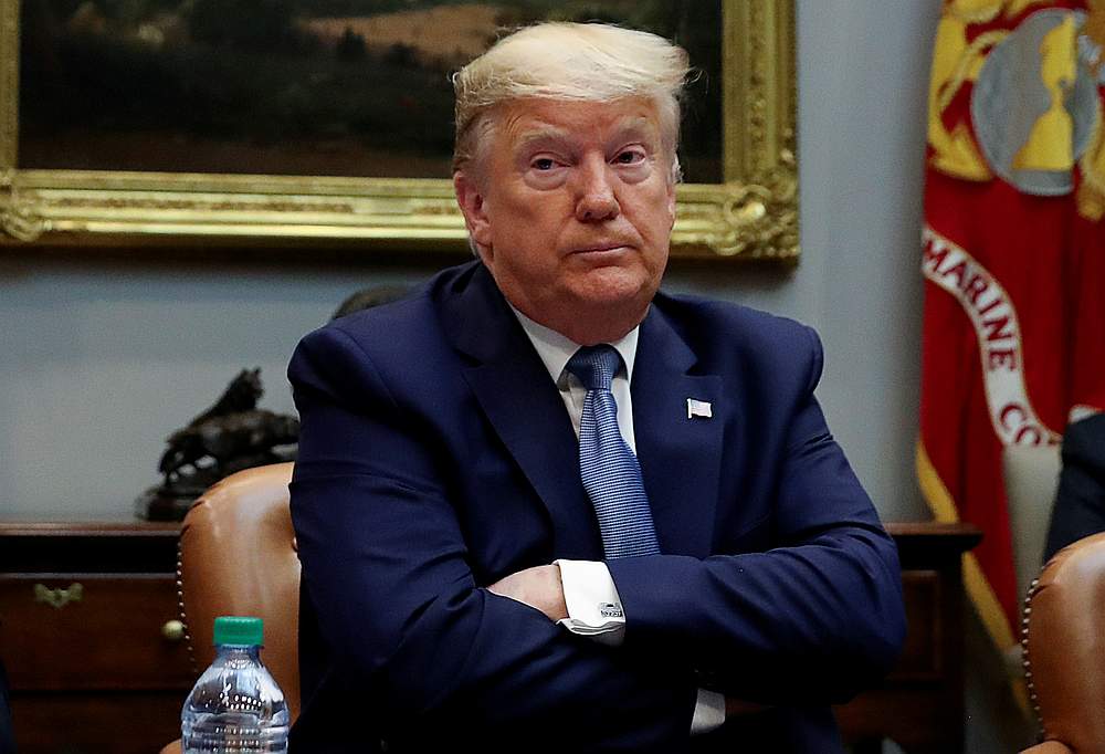 US President Donald Trump during a coronavirus briefing with health insurers in the Roosevelt Room of the White House in Washington March 10, 2020. u00e2u20acu201d Reuters pic 