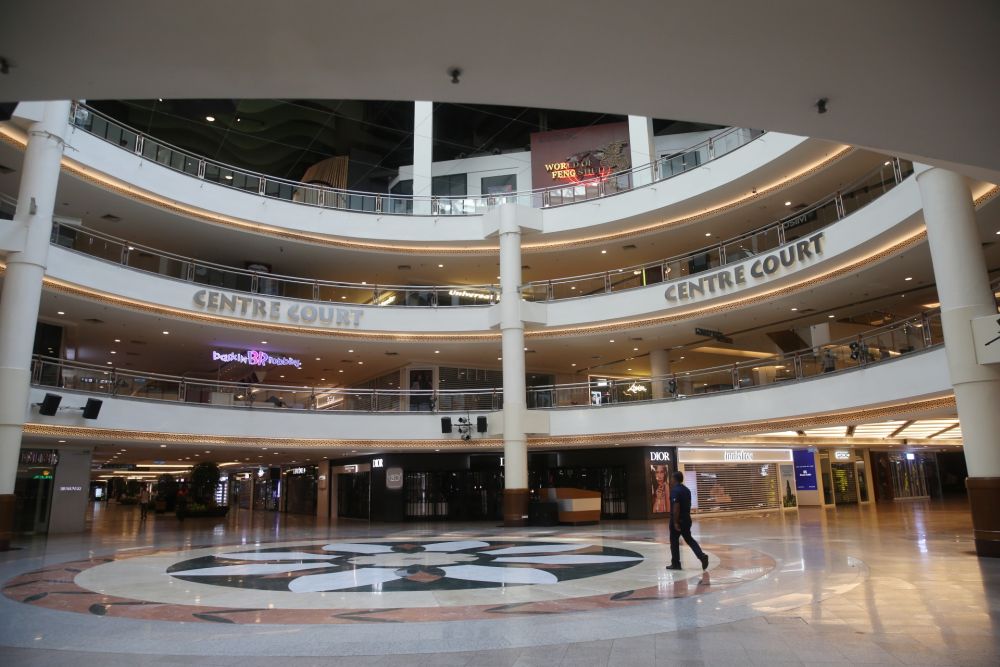 A general view of the deserted Mid Valley shopping mall in Kuala Lumpur as the movement control order kicks in on March 18, 2020. u00e2u20acu201d Picture by Choo Choy May