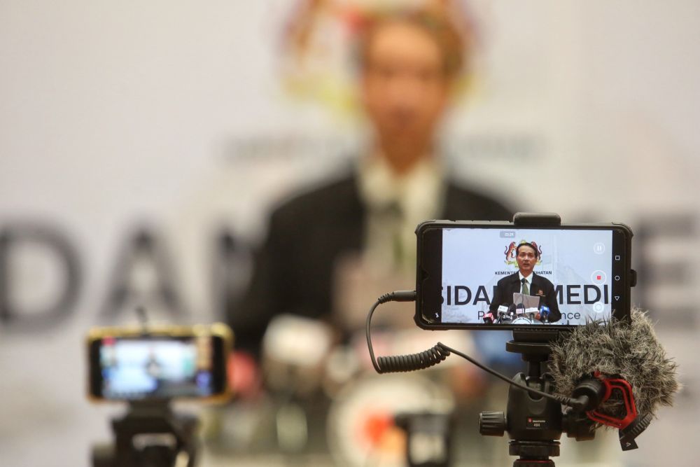 Health Director-General Datuk Dr Noor Hisham Abdullah speaks during a press conference in Putrajaya March 27, 2020. u00e2u20acu201d Picture by Choo Choy May