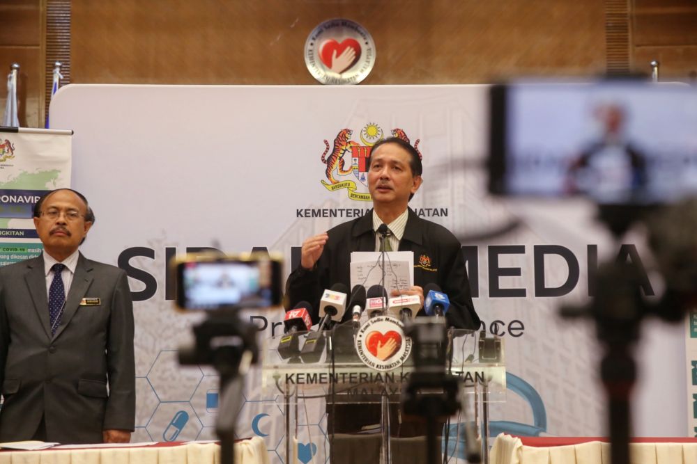 Health Director-General Datuk Dr Noor Hisham Abdullah speaks during a press conference in Putrajaya March 27, 2020. u00e2u20acu201d Picture by Choo Choy May