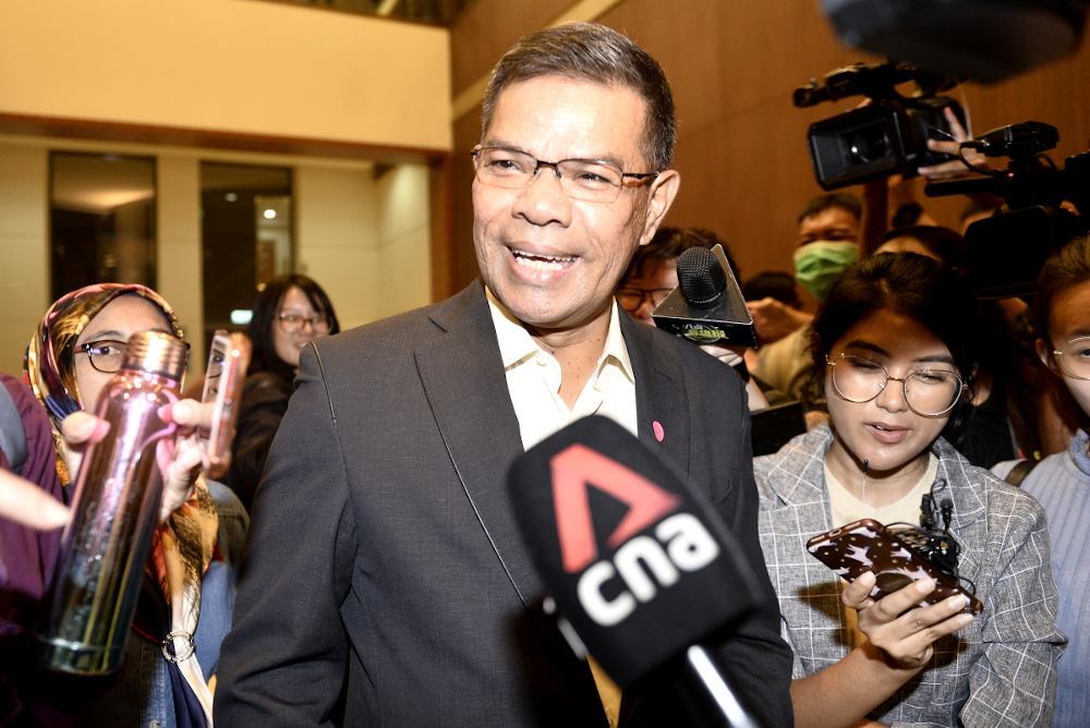 Datuk Seri Saifudddin Nasution speaks to reporters during Pakatan Harapanu00e2u20acu2122s Pertahan Mandat Rakyat 2020 at the Sime Darby Convention Centre March 9,2020. u00e2u20acu201d Picture by Miera Zulyana