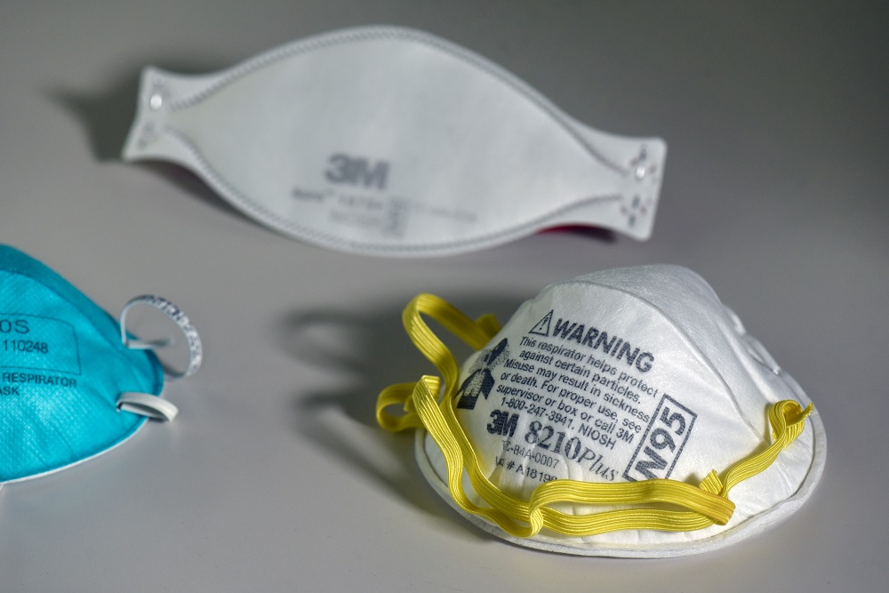 Various N95 respiration masks at a laboratory of 3M, that has been contracted by the US government to produce extra marks in response to the countryu00e2u20acu2122s novel coronavirus outbreak, in Maplewood, Minnesota March 4, 2020. u00e2u20acu201d Reuters pic