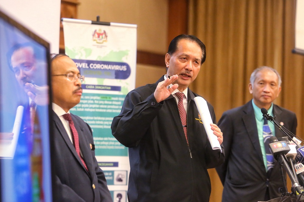 Health director-general Datuk Dr Noor Hisham Abdullah at a press conference in Putrajaya April 13, 2020. u00e2u20acu201d Picture by Choo Choy May