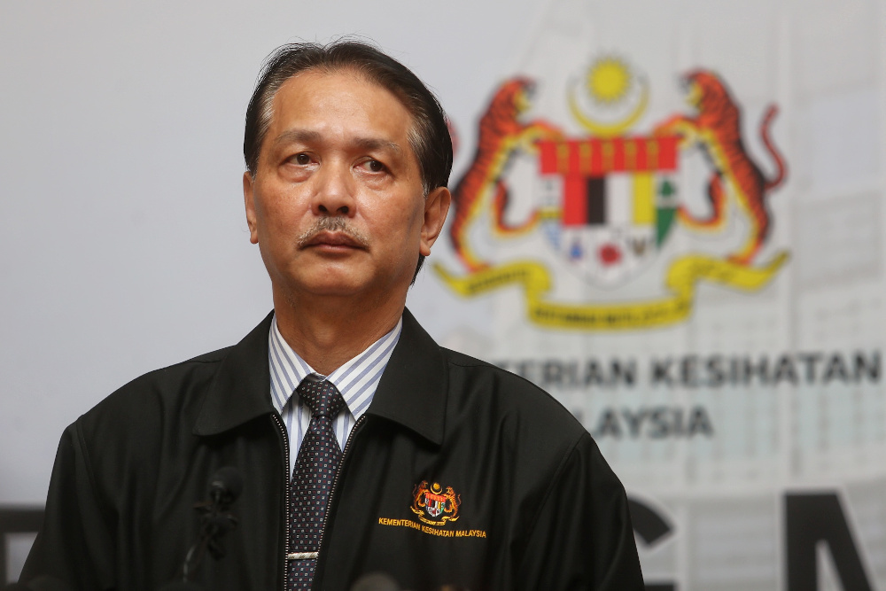 Health director-general Datuk Dr Noor Hisham Abdullah speaks during a press conference on Covid-19 in Putrajaya April 20, 2020. u00e2u20acu201d Picture by Choo Choy May