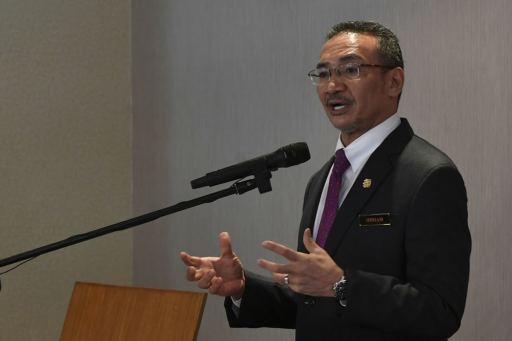 Foreign Minister Datuk Seri Hishammuddin Hussein at a press conference in Putrajaya April 21, 2020. u00e2u20acu201d Bernama pic