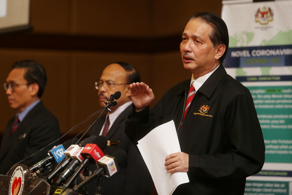 Health director-general Datuk Dr Noor Hisham Abdullah giving a press conference on Covid-19 in MOH , Putrajaya. u00e2u20acu201d Picture by Choo Choy May
