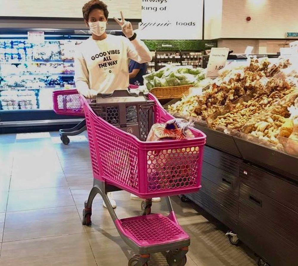 Wan Nazheem Jazan keeps a record of all the groceries ordered before purchasing them at supermarkets in Shah Alam. Picture by Wan Nazheem Jazan